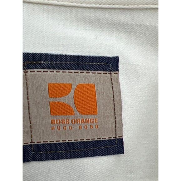 Hugo Boss Orange Label Men Cotton Long Sleeve Sport Shirt Size L - Picture 9 of 11